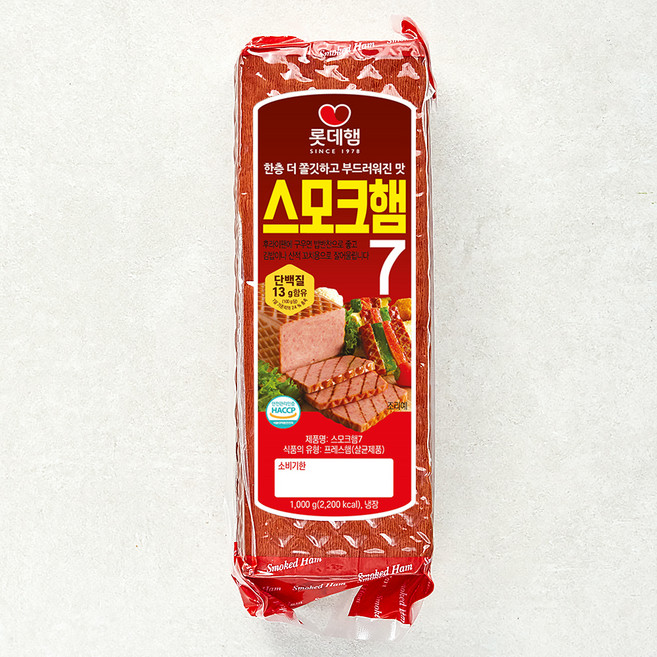 롯데햄 스모크햄, 1kg, 1개