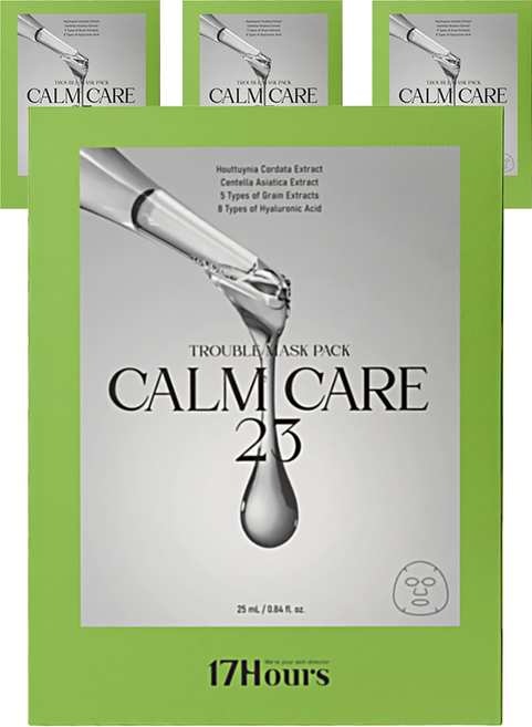17H ours Calm Care 23 痘痘面膜, 5入, 4個