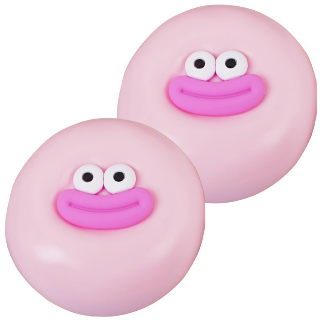 포포팬시 말랑말링 힐링 찐 빵떡 말랑이, 핑크, 180g, 2개