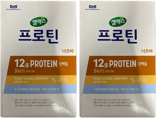 Selex 高蛋白堅果棒, 2個, 1kg