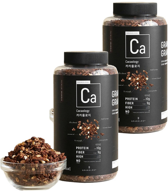 그라놀로지 카카올로지 그래놀라 시리얼, 440g, 2개