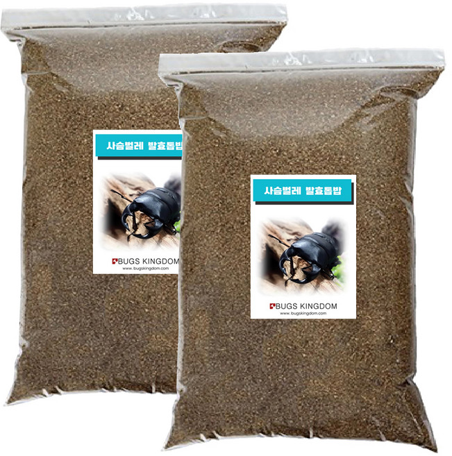 벅스킹덤 사슴벌레 발효톱밥 5L, 2개