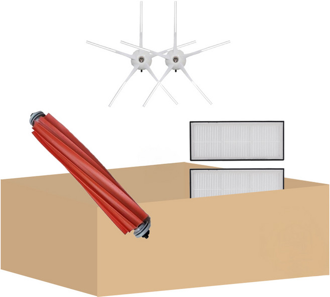 호환 멋진공간 샤오미 로보락 S7 Plus 로봇청소기 사이드브러쉬 필터 메인브러쉬 세트 기프트팩, 1개