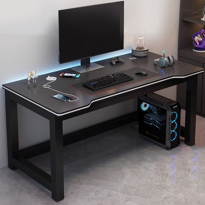 가구느낌 샌디 게이밍 책상, 블랙