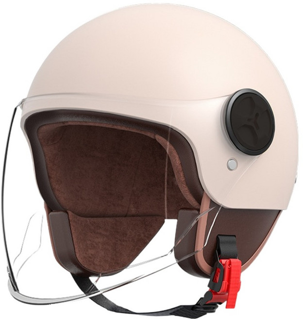 리버폭스 오토바이 전동킥보드빈티지 헬멧, 파우더 베이지