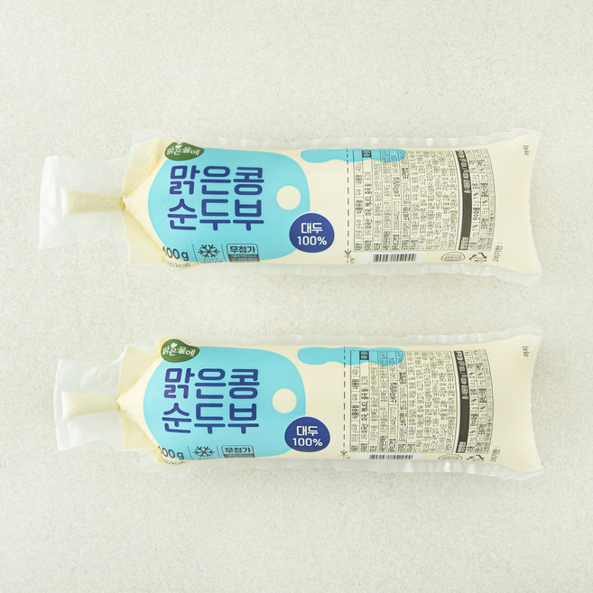 맑은물에 맑은콩 순두부, 400g, 2개