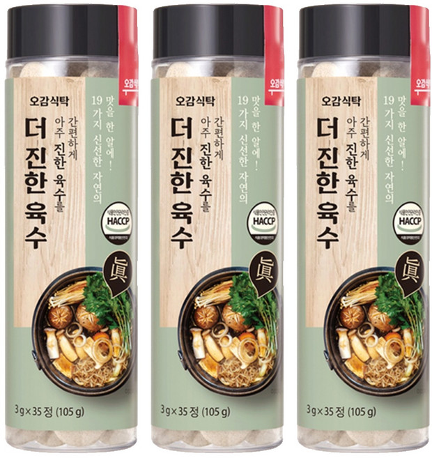 오감식탁 더 진한 육수, 105g, 3개