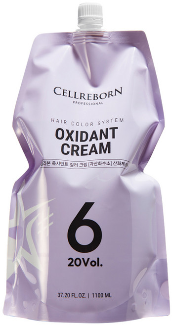셀리본 옥시던트 컬러 크림 염색용 산화제 6%, 1.1L, 1개