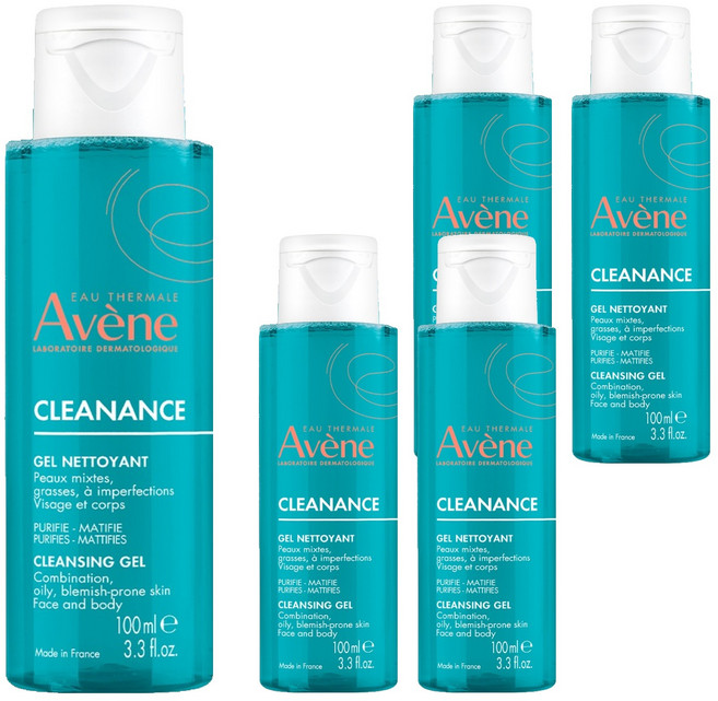 아벤느 클리낭스 클렌징 젤, 100ml, 5개