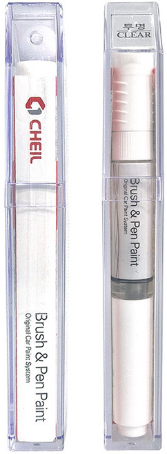 제일 BMW 전용 순정형 컬러 붓펜 페인트 + 투명 붓펜 페인트 세트, A83 글래시어실버(3), 1세트