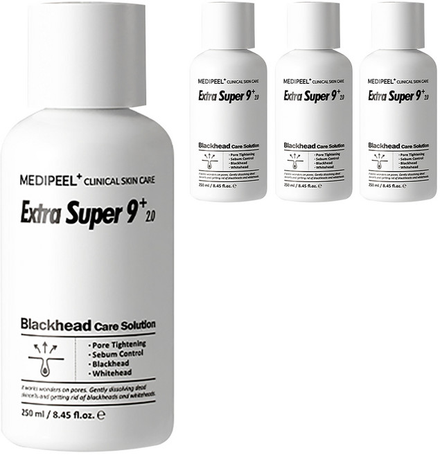 메디필 엑스트라 슈퍼 9 플러스 2.0 필링 토너, 250ml, 4개