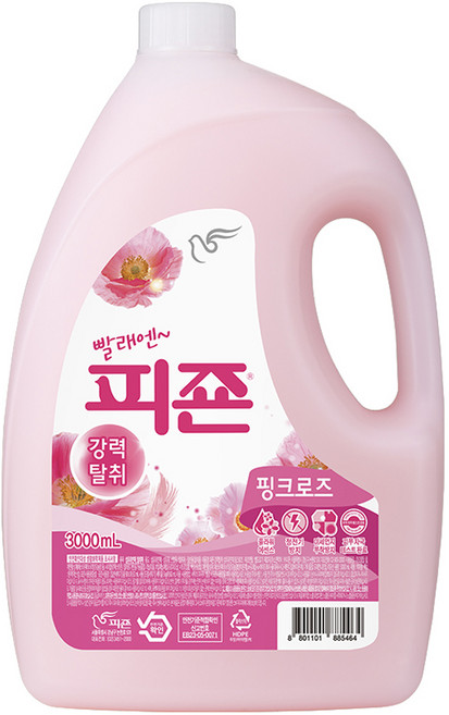 피죤 레귤러 섬유유연제 핑크로즈 본품, 3L, 1개