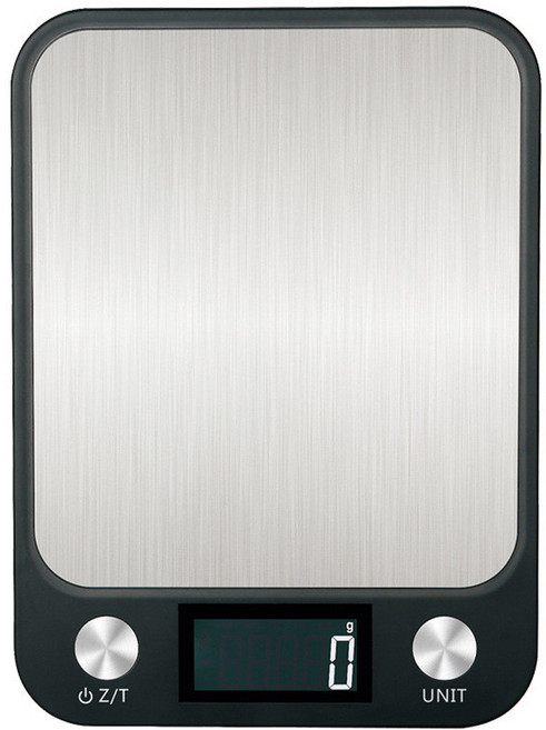 LifeShopping 不鏽鋼電子料理秤 USB款, 10.25kg, 黑色, CAES0019UBK