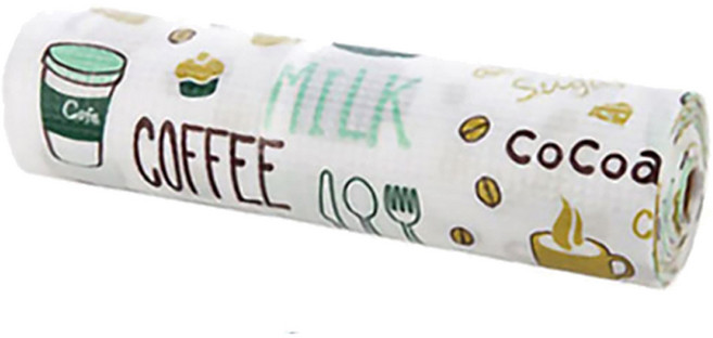 廚房可裁剪印花防油墊紙 B款 綠色, 1個