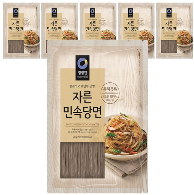 청정원 자른 민속당면, 500g, 6개
