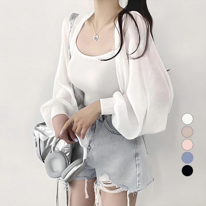 위드후이린 여성용 팔뚝커버 볼레로 가디건