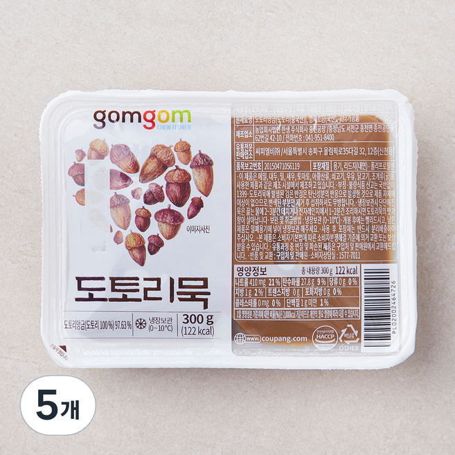 곰곰 도토리묵, 300g, 1개입, 5개