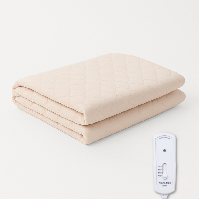 사롬사리 카본 탄소매트 원적외선 전기매트, 아이보리, 미니싱글(50 x 140 cm)