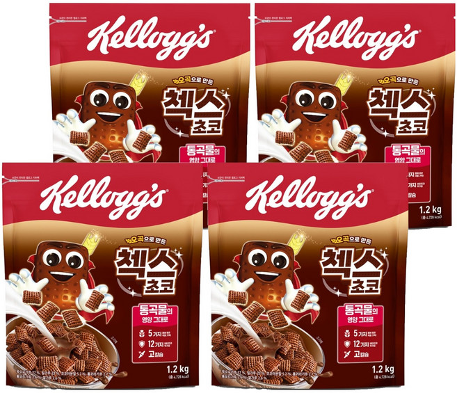 켈로그 첵스초코, 1.2kg, 4개