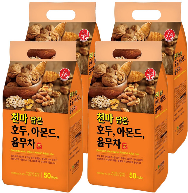 우리차 천마 담은 호두 아몬드 율무차, 18g, 50개입, 4개