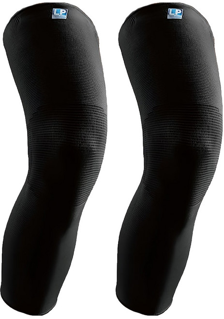 LP SUPPORT 高伸縮型全腿護套 667R1, 2個, 黑色