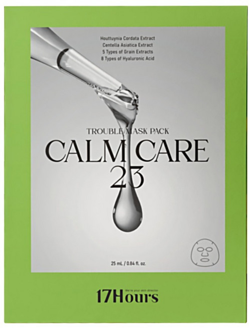 17H ours Calm Care 23 痘痘面膜, 5入, 1個