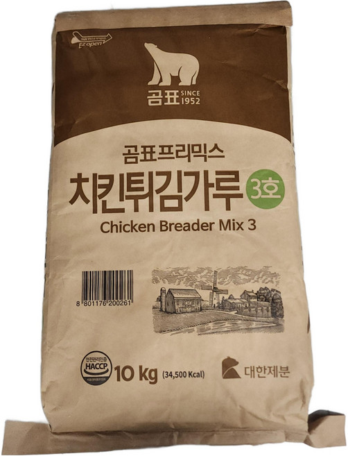 곰표 치킨 튀김가루 3호, 10kg, 1개