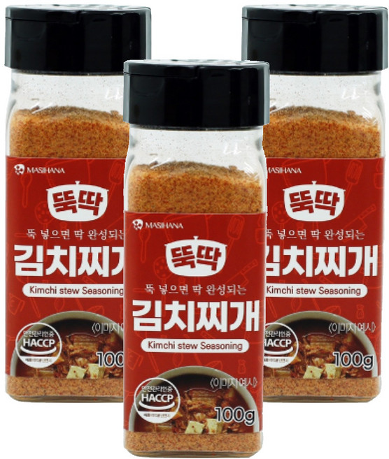 마시하나 뚝딱 김치찌개 시즈닝, 100g, 3개