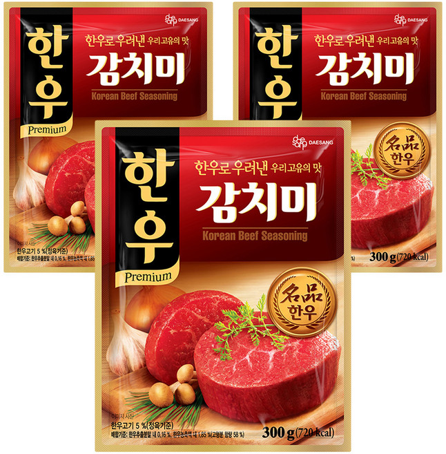 대상 한우 감치미, 300g, 3개