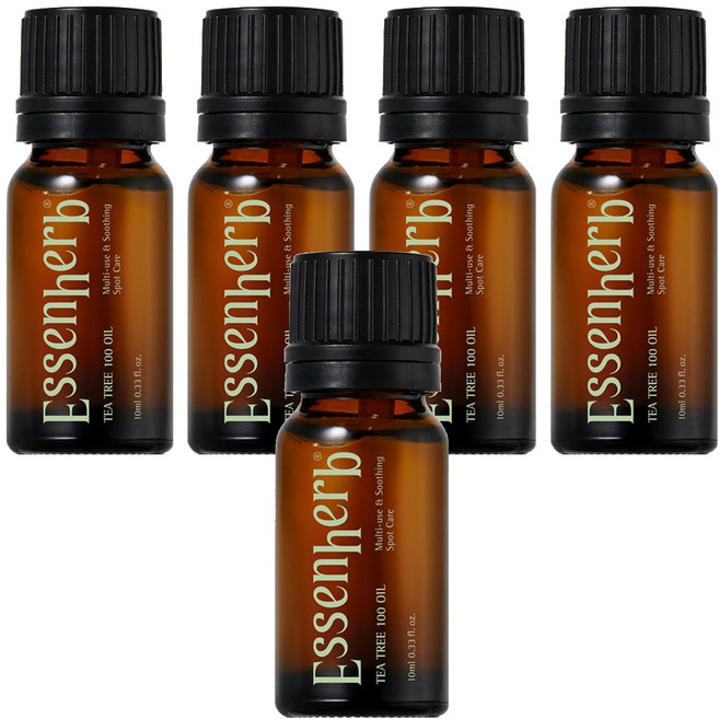 essenherb 茶樹100精油, 5個, 10ml