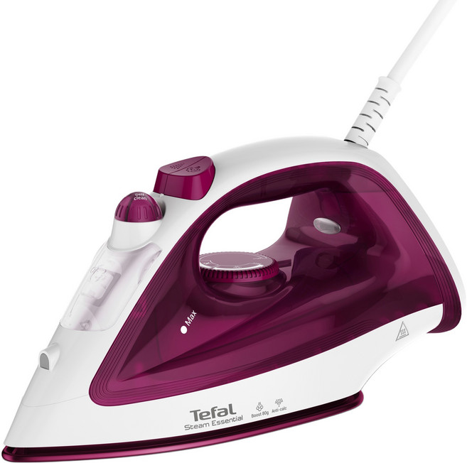 테팔 스팀 다리미 에션셜 글리스, FV1056K0, 핑크 + 화이트