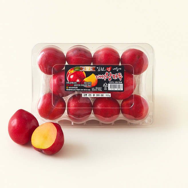 김천앤 고당도 내몸에 대석왕자두, 900g(대과), 3개