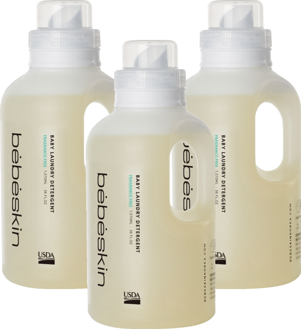 베베스킨 베이비 고농축 섬유세제, 3개, 1.07L