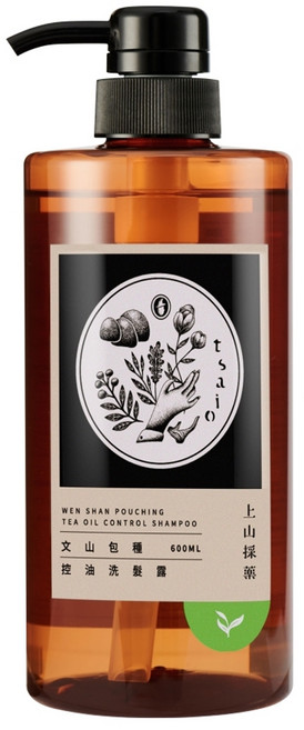 tsaio 上山採藥 控油洗髮露 文山包種 強健髮絲 增強髮質, 600ml, 1瓶