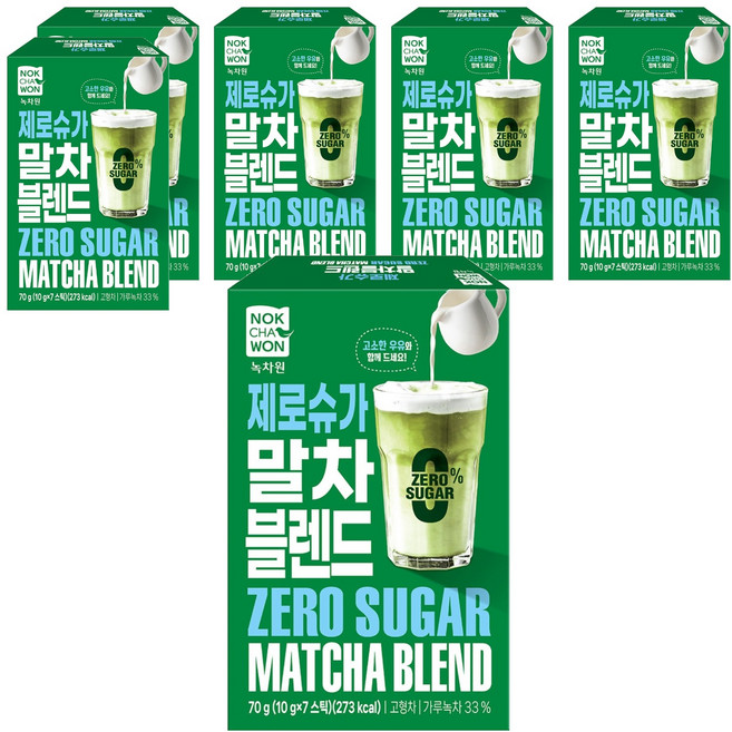 녹차원 제로슈가 말차블렌드, 6개, 7개입