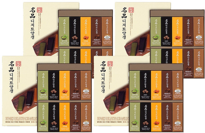 밀양한천 명품 디저트 양갱, 4개, 450g