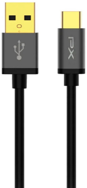 PX 大通 高速充電傳輸線 USB 2.0 C to A UAC2-2B, 2m, 黑色, 1條