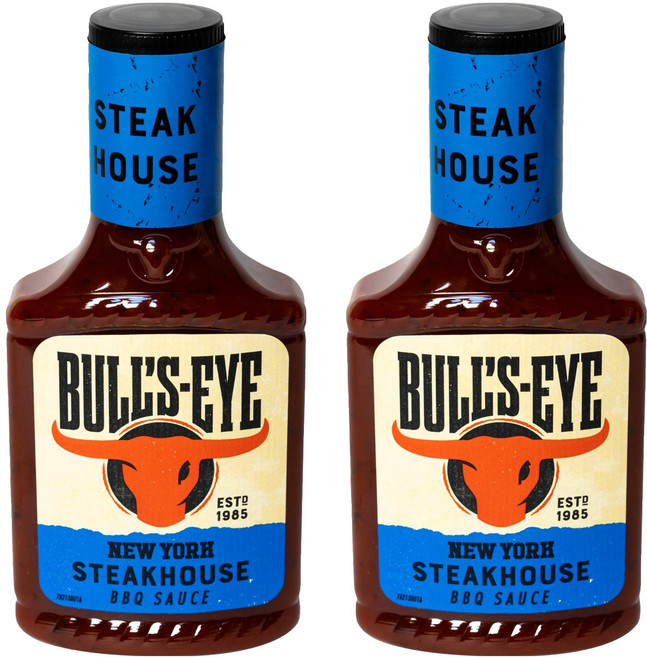 불스아이 뉴욕스테이크하우스 BBQ 소스, 360g, 2개