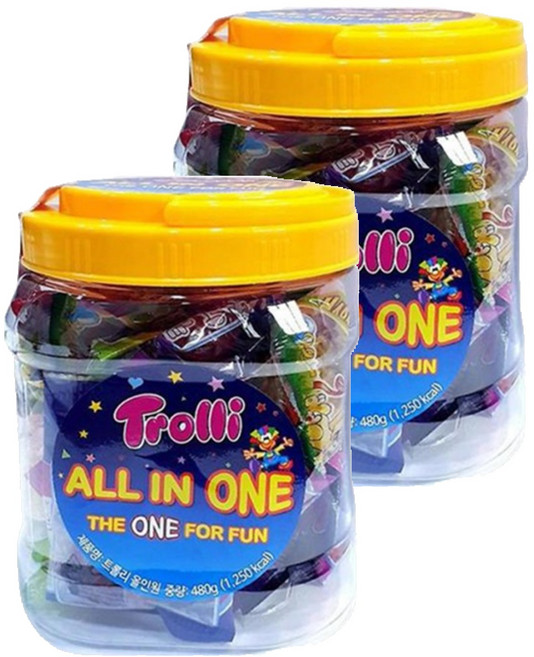 트롤리 올인원 젤리 25개입, 480g, 2개