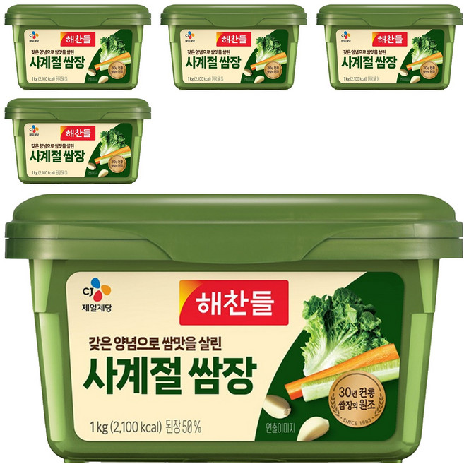 CJ Haechandle 好餐得 四季包飯醬, 1kg, 5個