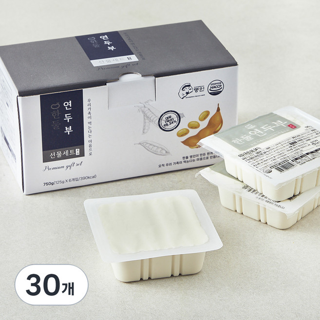 한둘 연두부, 125g, 30개