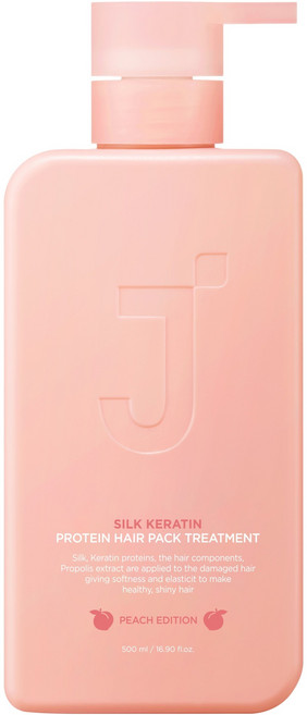 제이숲 실크 케라틴 단백질 트리트먼트 피치 에디션, 500ml, 1개