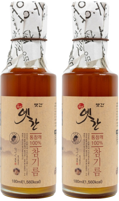 옛간 참기름, 180ml, 2개