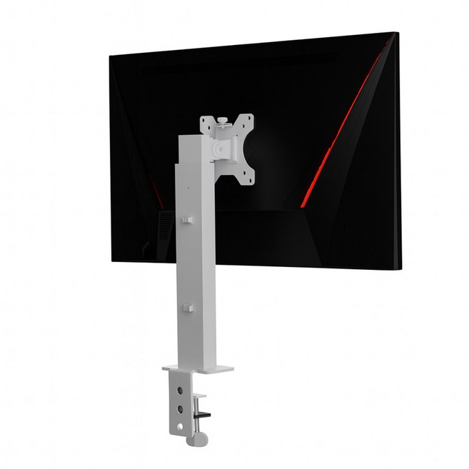 카멜마운트 높이 조절 싱글 모니터 거치대 MBS1C, 화이트, 1개