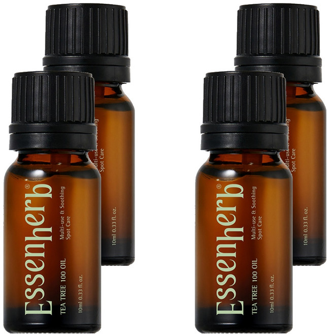 essenherb 茶樹100精油, 4個, 10ml