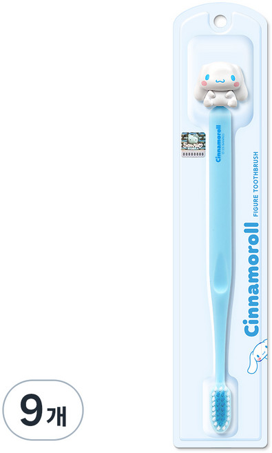 아텍스 산리오 시나모롤 피규어 칫솔 6세이상, 시나모롤(블루), 1개입, 9개