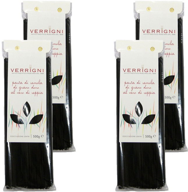 VERRIGNI 義大利墨魚麵, 500g, 4包