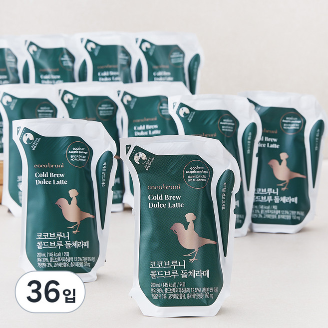 코코브루니 콜드브루 돌체라떼, 36입, 200ml