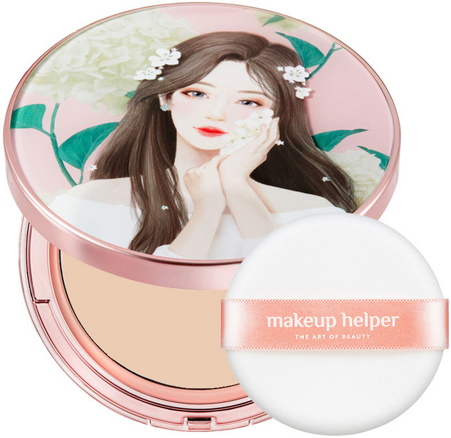 makeup helper 原創專業定妝 Sweet Sophia 藝術粉餅 25g, 23號 自然米色, 1個