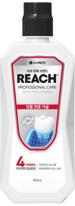 리치 프로페셔널 잇몸 전문 제로 구강청결제, 1개, 760ml